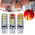thumbnail image 3 of 2pcs 12V T10 Car Tail Brake Turn Signal Strobe Lamp Bulb Auto LED Flashing Light, 3 of 4