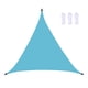 thumbnail image 1 of Toldo de vela de poliéster azul de 6 m para patio, patio y zona de juegos., 1 of 10