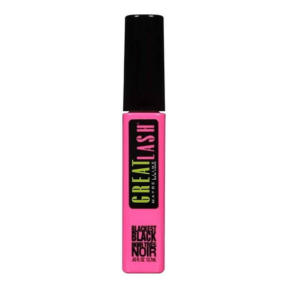 Máscara para pestañas Maybelline Great Lash 100 blackest black 12.7 ml