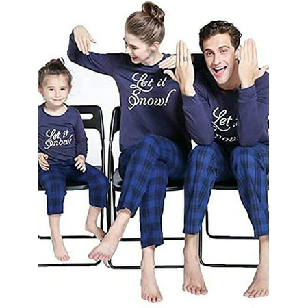 

Fanvereka Xmas Family 2PCS Matching Pajama Holiday Long Sleeve Top Long Pants Set