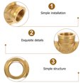 thumbnail image 5 of KAKOWELY Conector De Dorado De Vías Para Tuberías Con Rosca 1/2 Ideal Para Agua Y, 5 of 5