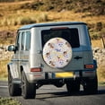 thumbnail image 5 of Gukieu Floral Puppy Print Car Tire Cover, Adjustable Waterproof and Dustproof Tire Protection Cover, Suitable for SUV, Truck, Van-16 inch, 5 of 6