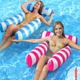 thumbnail image 1 of 2 Juegos de Hamaca de Agua, 4 En 1 Inflables Hamaca de Agua con Bomba de Aire, Colchoneta Inflable Plegable para Piscina, Hamaca Flotante para Alberca, 1 of 4
