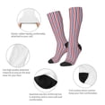 thumbnail image 4 of Knee High Socks for Women Red White And Blue Striped Long Tube Sock Uniform Socks, 4 of 7