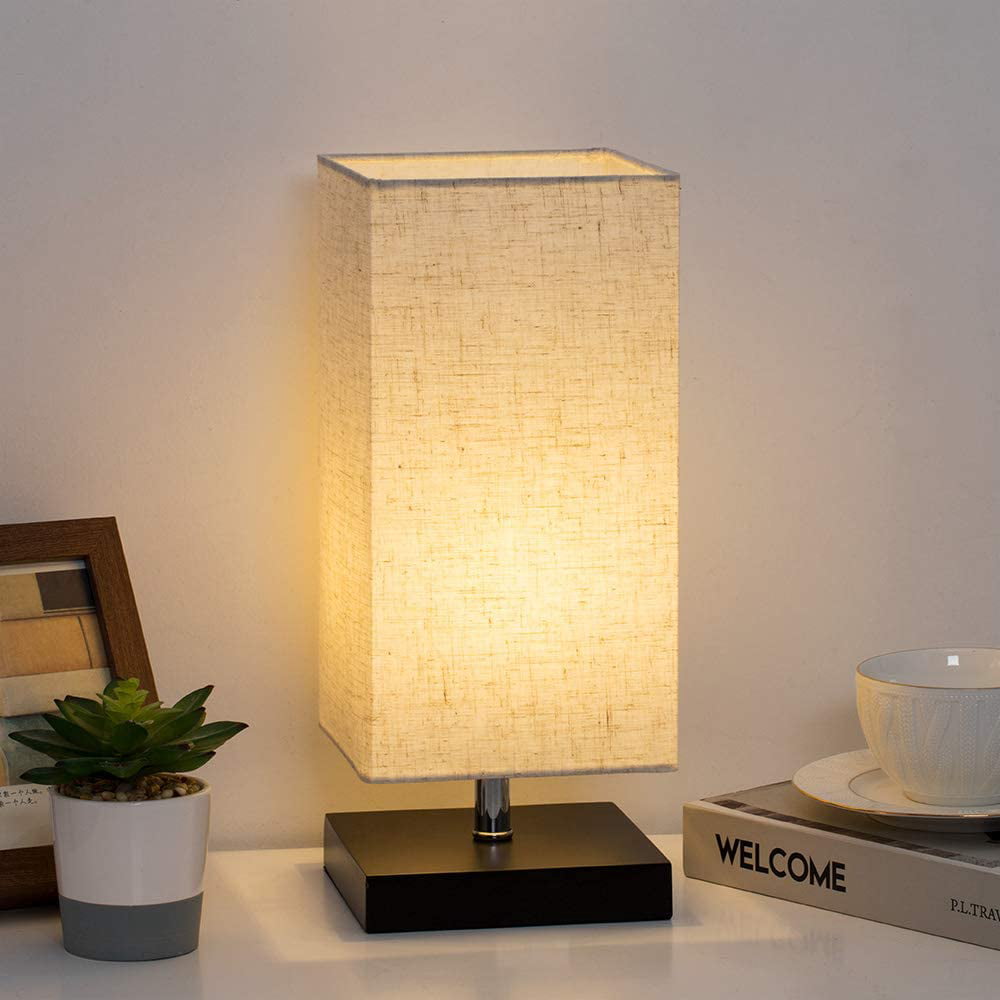 Bedside Table Lamp - Modern Nightstand Lamp, Minimalist Bedside Desk