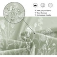 thumbnail image 6 of Sage Green Floral Wildflower Shower Curtain for Bathroom Decor 36Wx72H Nature Wildflower Botanical Herbs Country Spring Leaf Art Printed Fabric Polyester Waterproof 7 Pack Plastic Hooks, 6 of 6