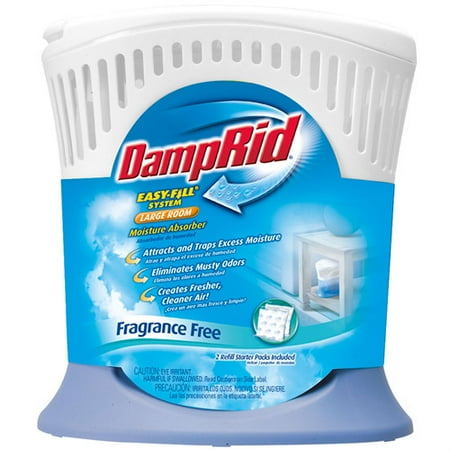 Items in search results Large Room Moisture Absorber Damprid Easy-Fill System Large Room Moisture Absorber prevents musty odors by eliminating the excess moisture in the air that causes them. It is convenient and quick to refill using 2 Easy-Fill oz Refill Packs. It is tip and spill resistant/5(17).