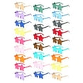 thumbnail image 1 of Gafas de Sol Sin Montura en Forma de Estrella WNSIRVY 26 Pares Colores Dulces, 1 of 6