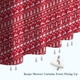 thumbnail image 6 of Red Christmas Pattern Shower Curtain 72"x72" ,Bathroom Decorative Shower Curtains Set with 12 Hooks,Modern Waterproof Washable Shower Curtain, 6 of 6