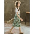 thumbnail image 4 of Toddler Baby Kids Girl Clothes Leaf Top+ Flare Pants Bell Bottoms Outfits Set, 4 of 10