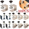 thumbnail image 2 of 1-10 piezas de plantillas para carpintería, clips para paneles de cajones, herramientas para gabinetes, abrazaderas de instalación frontal de cajones de acero, accesorios para muebles para el hogar, 2 of 5