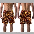 thumbnail image 3 of luoweisi Men's Beach Shorts Quick Dry Swim Trunks with Mesh Lining Acorns L, 3 of 5