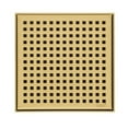 thumbnail image 3 of Oatey Designline 6 in. x 6 in. Stainless Steel Square Shower Drain with Square Pattern Drain Cover in Brushed Gold, 3 of 6