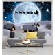 thumbnail image 5 of Fondos de fotografía navideños nevados, telón de fondo de cuento de hadas navideño, luna, Papá Noel, reno, suministros para fiestas de invierno, nieve blanca (2,1 x 1,5 m), 5 of 5