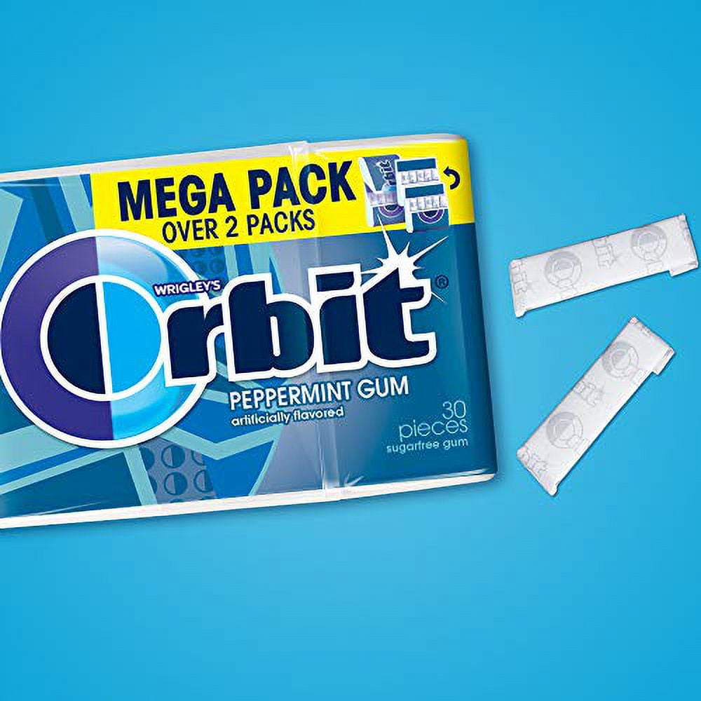 Orbit Peppermint Sugar Free Chewing Gum, 30Piece Pack Of 6, 32.1 Ounce (Pack Of 5)