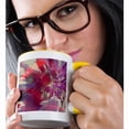 thumbnail image 2 of 3drose, Summer Solstice Bee and Flower, 15oz Two-tone Yellow Mug, 2 of 6