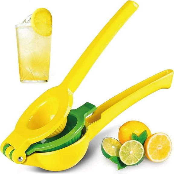 Manual Juicer, Metal 2-In-1 Lemon Lime Squeezer, Hand Juicer Lemon Squeezer, Extraction Manual Citrus Juicer