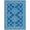 Blue Ivory, Pattern 1, variant on ODIKA Prism Minimalist Angles Grey Interlocking Geometric Abstract Refined Structured for Small Living Room, Playroom, Bedroom, Easy Care Kids Safe