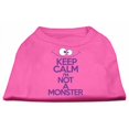 thumbnail image 1 of Keep Calm Screen Print Dog Shirt Bright Pink Xs (8), 1 of 1