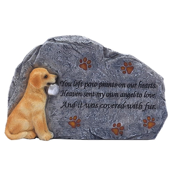 Pet Memorial Stone,Personalised Dog Memorial for Yard Resin Pet Memorial Plaques Grave Stone