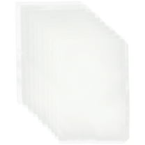 OUNONA  10 Pcs Zipper Binder Pouch Document Organizer Leaf Clear Bags Green Transparent