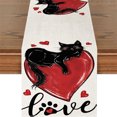 thumbnail image 1 of Valentine's Day Decorations Valentine's Day Heart Print Table Flags Party Table Kitchen Mats, 1 of 5