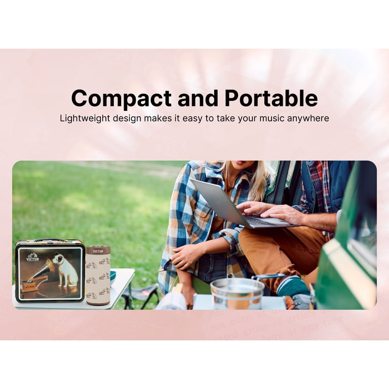 Victor Portable Bluetooth Speaker with Metal Lunch Box photo 4