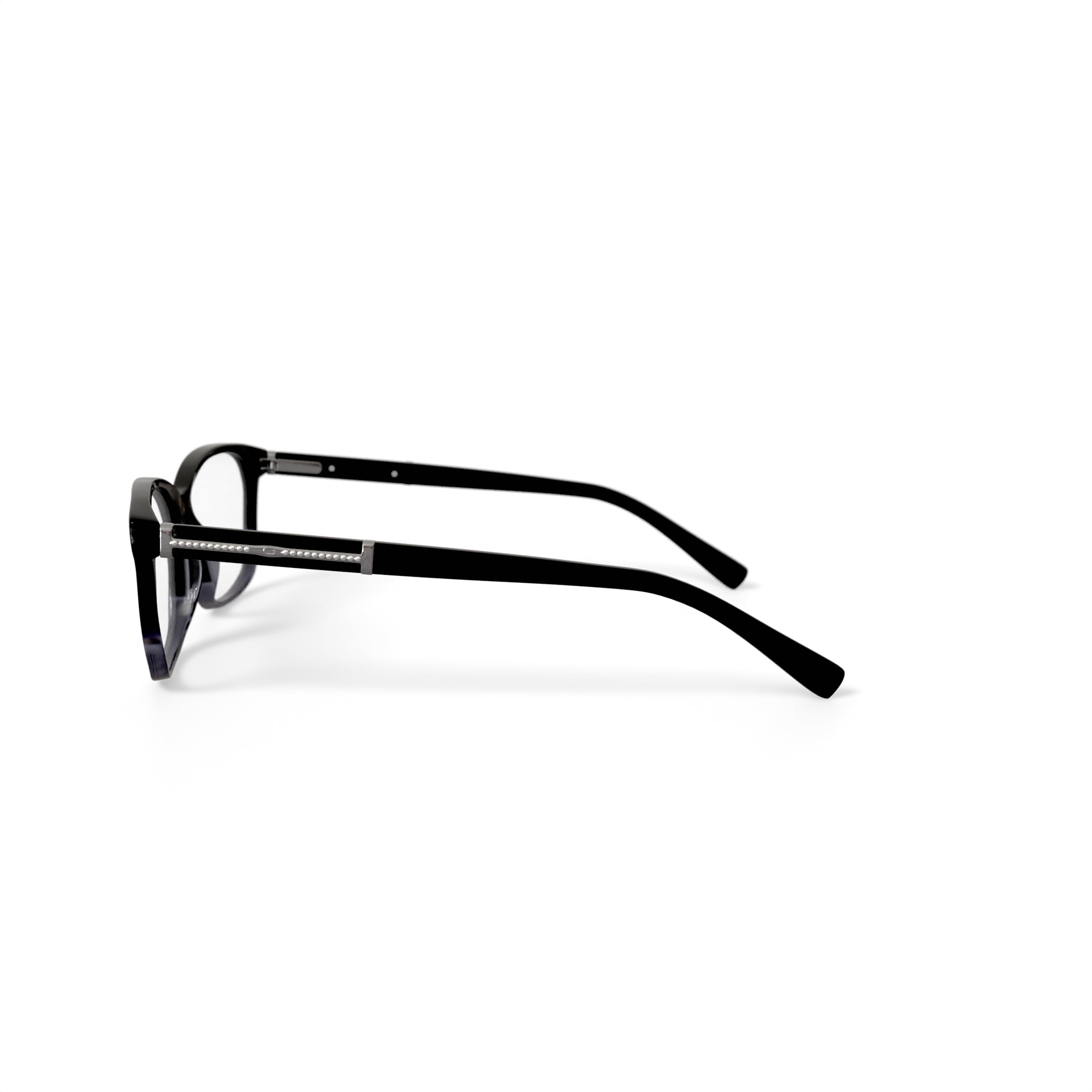 Oscar Women's OSL474 Prescription Eyeglasses with Case, Crystal Black