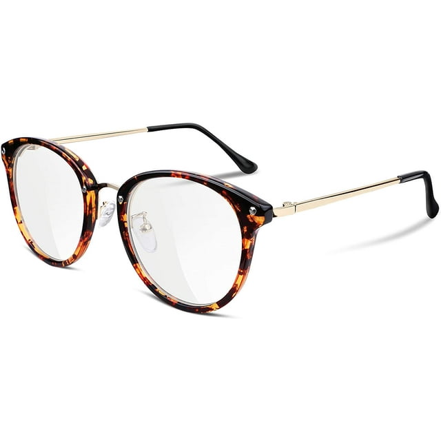 FEISEDY Montures de Lunettes Vintage pour Femmes Lunettes Rondes Lentille Transparente B2260