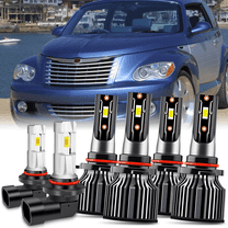 For Chrysler PT Cruiser 2001-2010 6X LED Headlight High Low Beam   Fog Lights