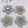 thumbnail image 3 of Flower Cutwork Reversible Felt Coasters, Set of 4 (Assorted), 3 of 4