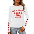thumbnail image 2 of Ailaofu Christmas Sweatshirts Women Tis The Season Xmas Shirt Christmas Tree Graphics Tees Holiday Long Sleeve Pullover Tops, 2 of 7