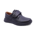 thumbnail image 1 of Zapato escolar Audaz para niño de piel en negro Pilatus con tira de contacto, 1 of 5
