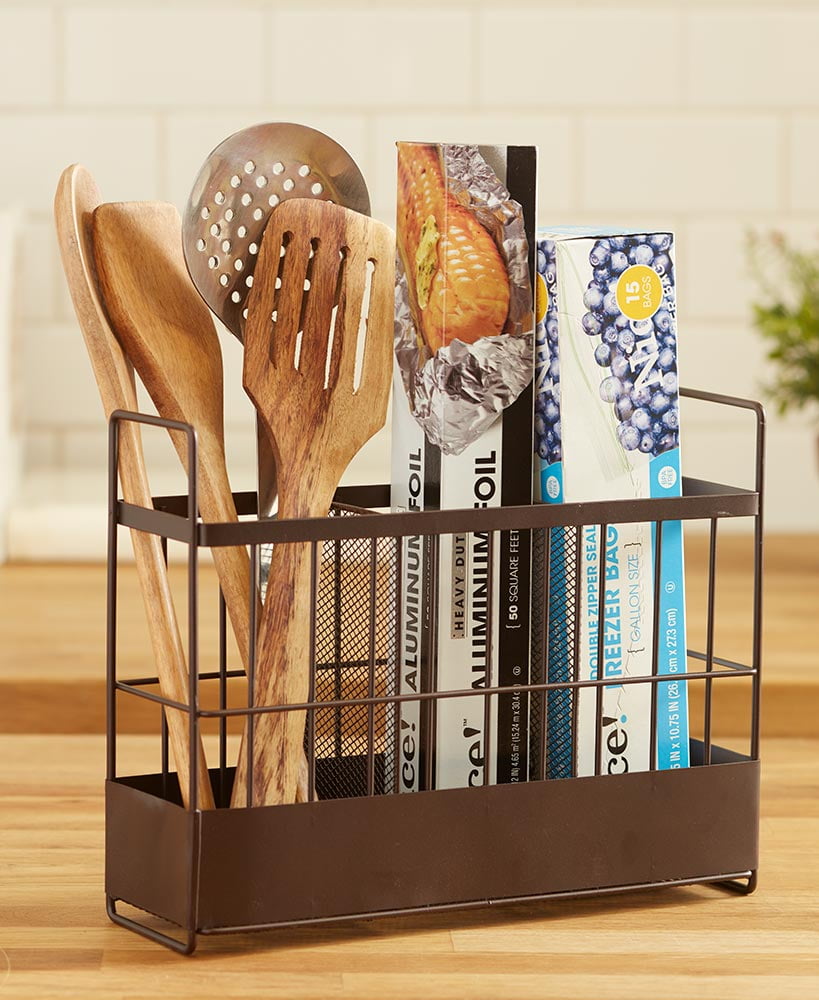 Countertop Wrap And Utensil Organizers Bronze Walmart Com