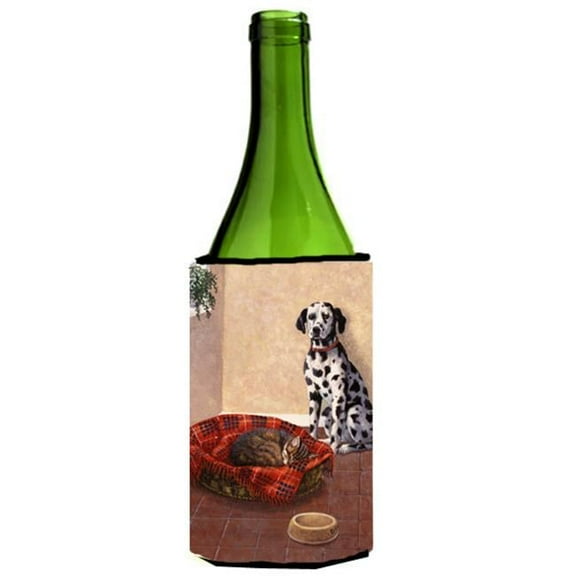 Dalmatian Somebody is in My Bed Wine Bottle Can cooler Hugger