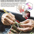 thumbnail image 4 of Bamboohart 14 Pieces of Exquisite Crochet Hook Set With Russian Floral Patterns  DIY Knitting Tools, 4 of 7