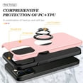 thumbnail image 4 of JTCASES for iPhone 15 Pro Max Case, Car Mount Bracket 2-layer Hybird Shockproof PC TPU Anti-fall Slim Fit Lightweight Magnetic Cover for iPhone 15 Pro Max（6.7" 2023) - Rosegold, 4 of 7