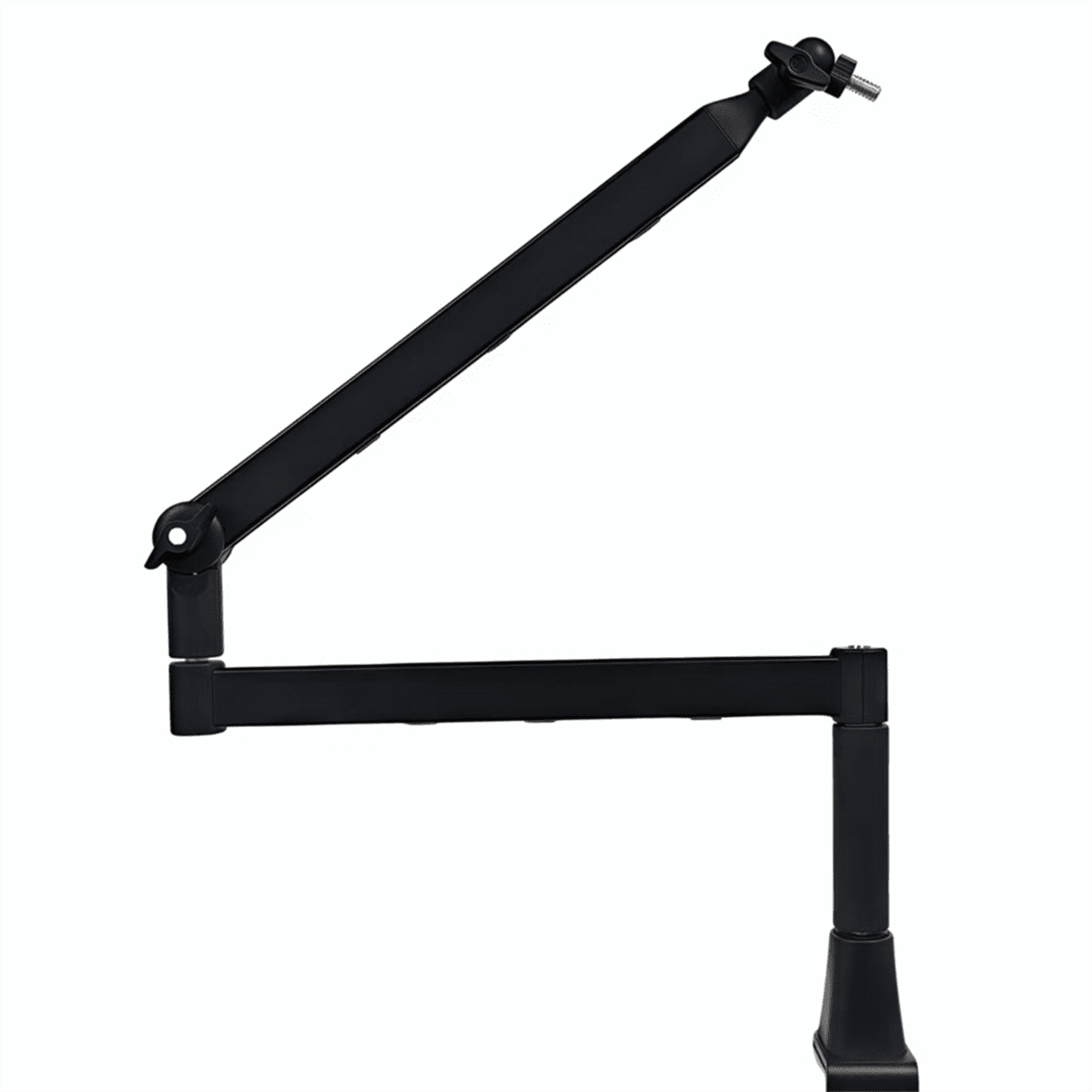 Low Position Microphone Boom Arm,360°Rotatable Mic Stand,Microphone Holder with 3/8inch 5/8inch Adapters,Microphone Arm,1 * Cantilever bracket 1 * English manual 1 set * accessories,Black
