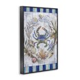thumbnail image 3 of Stupell Industries Coastal Coastal Wreath & Crab Black Framed Giclee Art, 12 x 18, by Geoff Allen, 3 of 8