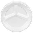 Great Value Everyday Disposable Foam Compartment Plates, 10 in, 20 CT