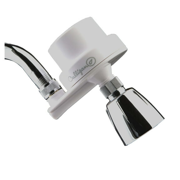 Culligan ISH-100 White Inline Shower Filter - Easy to Install Using Existing Showerhead, No Tools Required