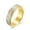 Gold, variant on 6MM Rose Gold/Rainbow Frosted Spinner Band Women's Titanium Steel Ring Size 5-10
