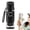 Black, variant on 2-in-1 Water Bottle with Built-in Foldable Fan, Portable Fan Water Cup with 2 in 1 Spout and Straw Lid, Hidden Fold-Out Fans, Sports Water Bottles for Office Travel Gym & Outdoor Sports