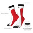 thumbnail image 4 of Logiee HOHOHO Christmas Print Adult Socks for Men & Women,Calf Socks, Ankle Socks,Boots Socks,Breathable Casual Sock,Unisex Crew Socks, 4 of 6
