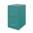 thumbnail image 2 of Space Solutions 18 inch 2 Drawer Metal File Cabinet, Teal, 2 of 4