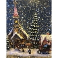 thumbnail image 3 of RAZ Imports 23033 - 11" Battery Operated Holiday Glitter Town Scene Lantern with Timer (Batteries not Included) (11" TOWN SCENE LIGHTED WATER LANTERN 3800772), 3 of 4