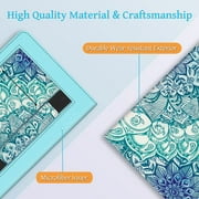 Fintie Stand Case for 6.8 Kindle Paperwhite (11th Generation 2021) & Kindle Paperwhite Signature Edition - Premium PU Leather Sleeve Cover with Card Slot and Hand Strap, Emerald Illusions