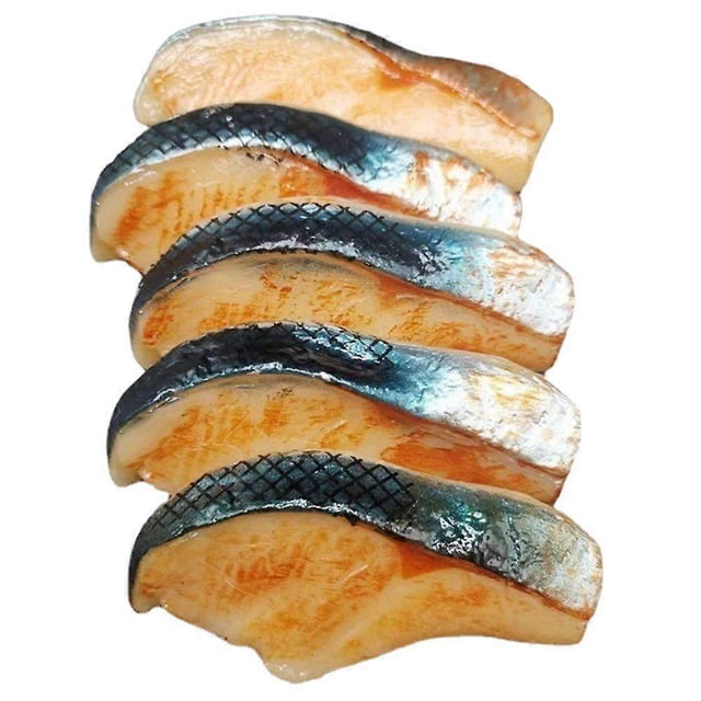 5Pcs Fake Fish Blocks Simulation Fish Meat Models Simulation Food Fake Fishes Meat Fake Food
