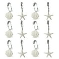 thumbnail image 2 of Seashell Shower Curtain Hooks,12 Pcs Double Roller Glide Rust-Resistant Stainless Steel Decorative Shower Curtain Rings for Bathroom, Baby Room, Bedroom, Living Room Decor, 2 of 6