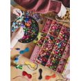 thumbnail image 3 of 49,2 yardas de cordón de poliéster encerado en 6 colores con 100 piezas de cuentas redondas lisas de latón., 3 of 3